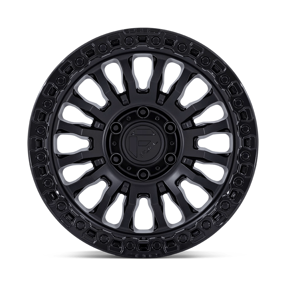17x8.5 Fuel FC857 Rincon Matte Black With Gloss Black Lip Wheel 5x5 (-1mm)