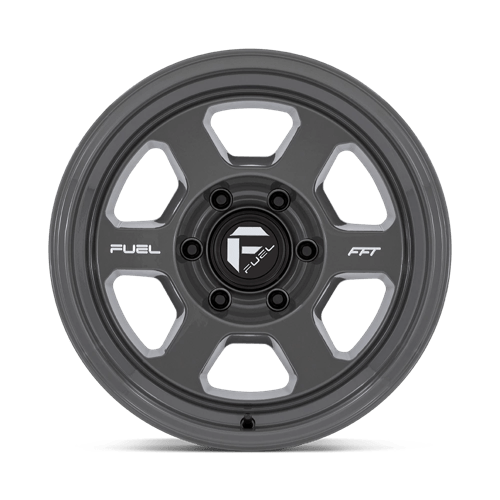 17x8.5 Fuel Off-Road FC860 Hype Battleship Gray Wheel 6x4.5 (-10mm)