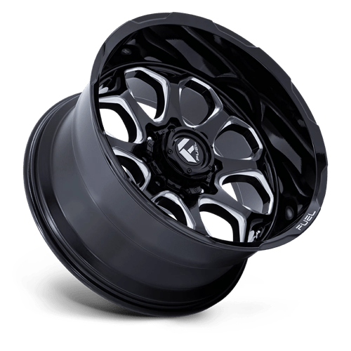 20x10 Fuel Off-Road FC862 Scepter Gloss Black Milled Wheel 5x5 (-18mm)