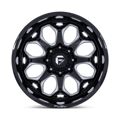 22x12 Fuel Off-Road FC862 Scepter Gloss Black Milled Wheel 8x170 (-44mm)