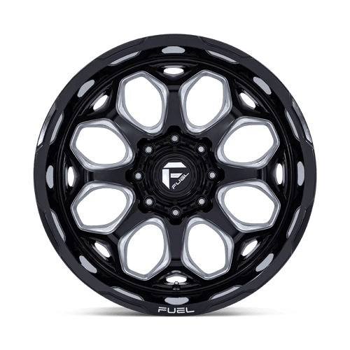 20x9 Fuel Off-Road FC862 Scepter Gloss Black Milled Wheel 5x5 (1mm)