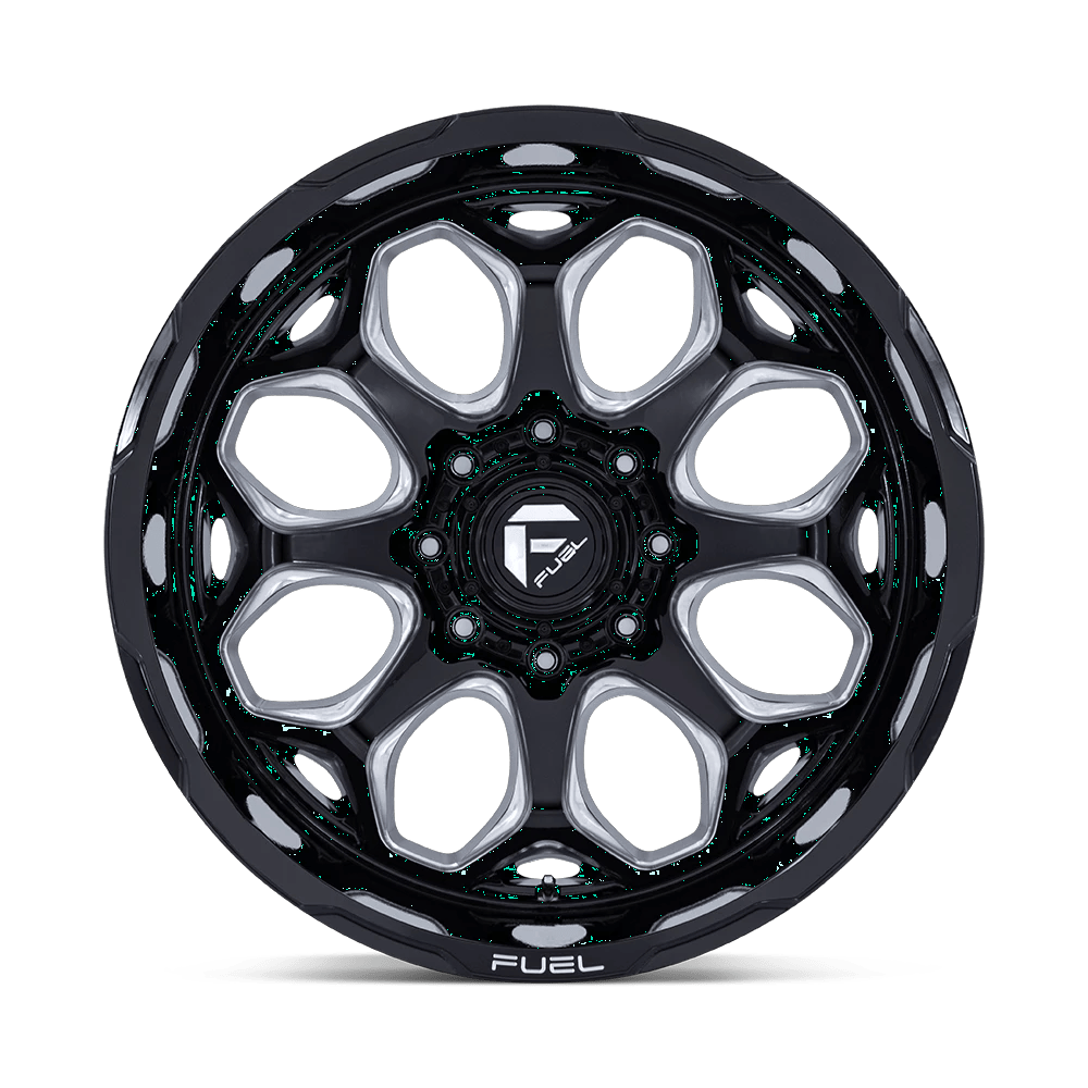 20x10 Fuel FC862 Scepter Gloss Black Milled Wheel 6x135 (-18mm)