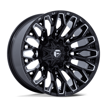 22x10 Fuel Off-Road FC865 Strike Gloss Black Milled Wheel 5x5/5x135 (-18mm)