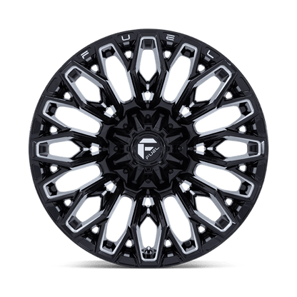 22x10 Fuel Off-Road FC865 Strike Gloss Black Milled Wheel Blank (-18mm)