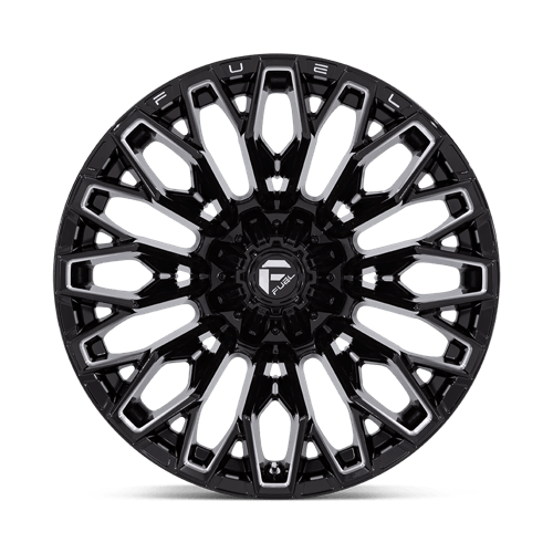22x12 Fuel Off-Road FC865 Strike Gloss Black Milled Wheel 5x4.5/5x5 (-44mm)