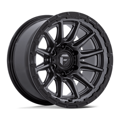 17x8.5 Fuel FC866 Piston Matte Gunmetal Gloss Black Lip Wheel 6x135 (25mm)