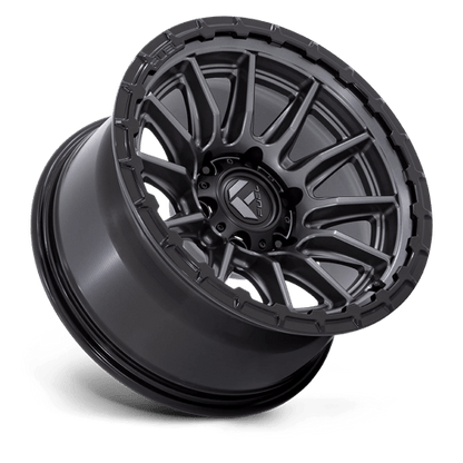 17x8.5 Fuel FC866 Piston Matte Gunmetal Gloss Black Lip Wheel 6x135 (25mm)