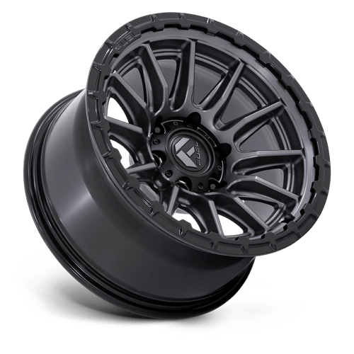 17x9 Fuel Off-Road FC866 Piston Matte Gunmetal W/ Gloss Black Wheel 5x5 (-12mm)