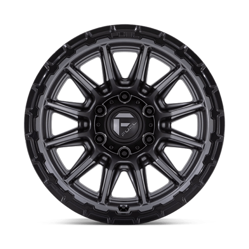 17x9 Fuel Off-Road FC866 Piston Matte Gunmetal W/ Gloss Black Wheel 5x5 (-12mm)