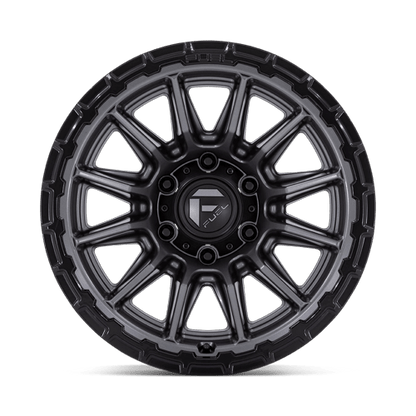 17x9 Fuel Off-Road FC866 Piston Matte Gunmetal W/ Gloss Black Wheel 5x5 (-12mm)