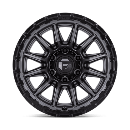 22x10 Fuel Off-Road FC866 Piston Matte Gunmetal W/ Gloss Black Wheel 5x5 (-18mm)
