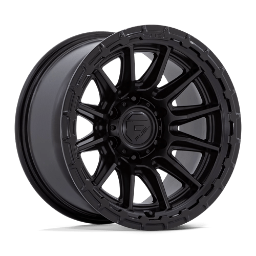 17x8.5 Fuel Off-Road FC866 Piston Blackout W/ Gloss Black Lip Wheel 6x5.5 (25mm)