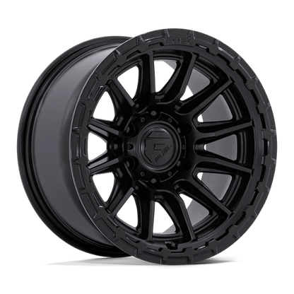 17x8.5 Fuel Off-Road FC866 Piston Blackout W/ Gloss Black Lip Wheel 6x5.5 (25mm)
