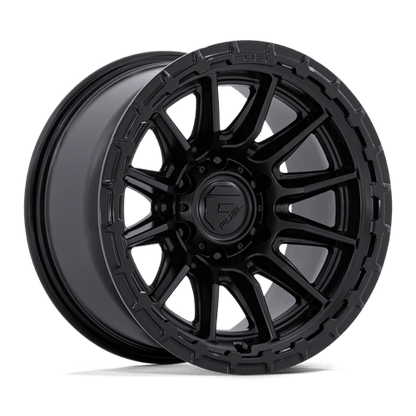 17x8.5 Fuel Off-Road FC866 Piston Blackout W/ Gloss Black Lip Wheel 5x4.5 (25mm)