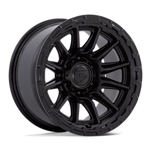 17x8.5 Fuel Off-Road FC866 Piston Blackout W/ Gloss Black Lip Wheel 6x135 (25mm)