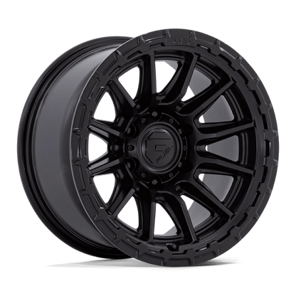 17x8.5 Fuel Off-Road FC866 Piston Blackout W/ Gloss Black Lip Wheel 6x135 (25mm)