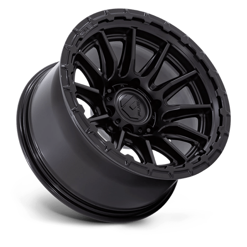 17x8.5 Fuel Off-Road FC866 Piston Blackout W/ Gloss Black Lip Wheel 5x4.5 (25mm)
