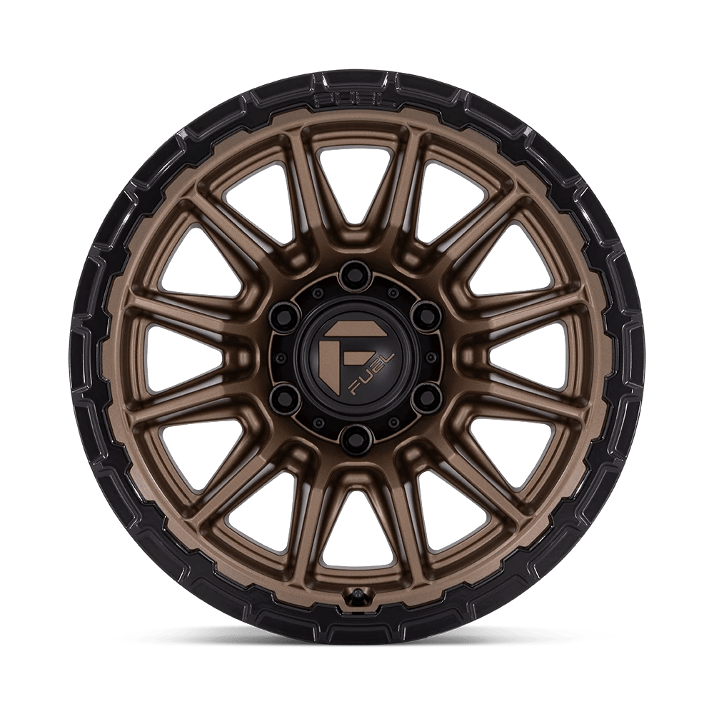 20x10 Fuel FC866 Piston Matte Bronze W/ Gloss Black Lip Wheel 6x135 (-18mm)