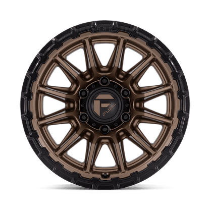 22x10 Fuel FC866 Piston Matte Bronze W/ Gloss Black Lip Wheel 6x5.5 (-18mm)