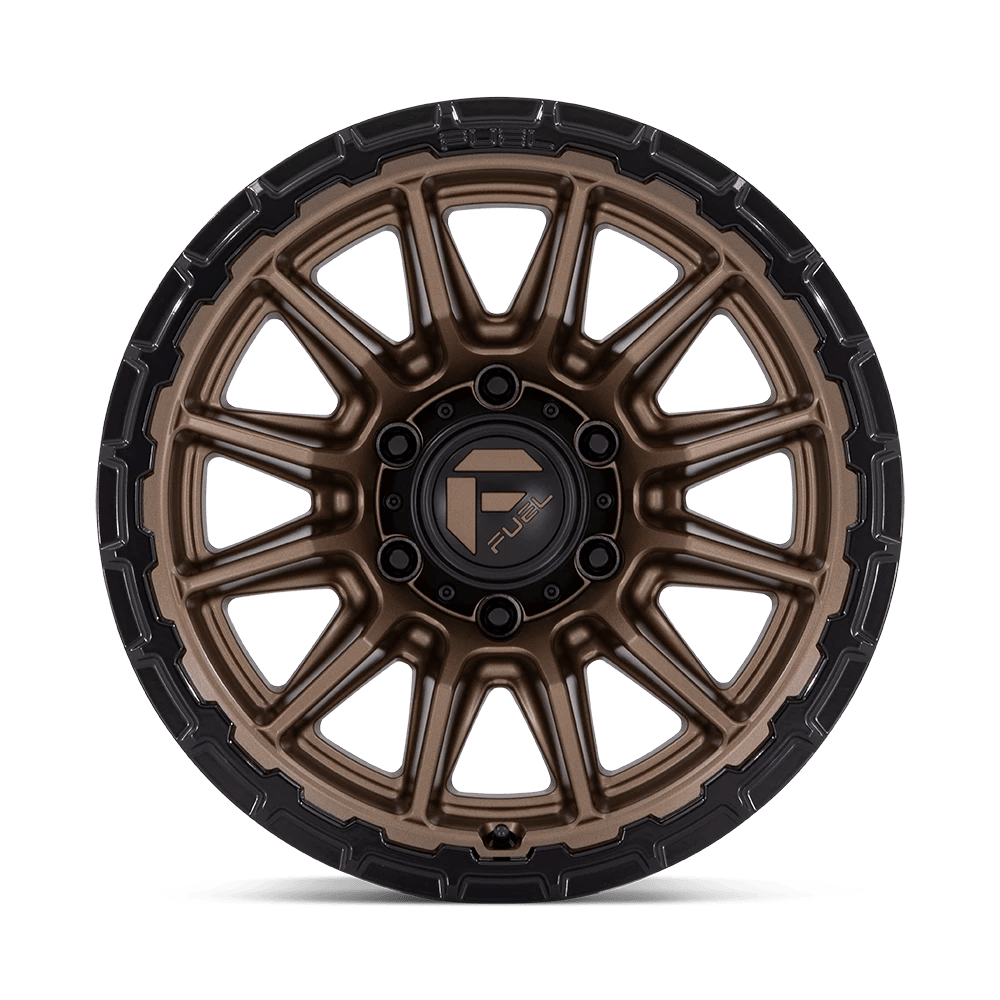 20x10 Fuel FC866 Piston Matte Bronze W/ Gloss Black Lip Wheel 6x135 (-18mm)
