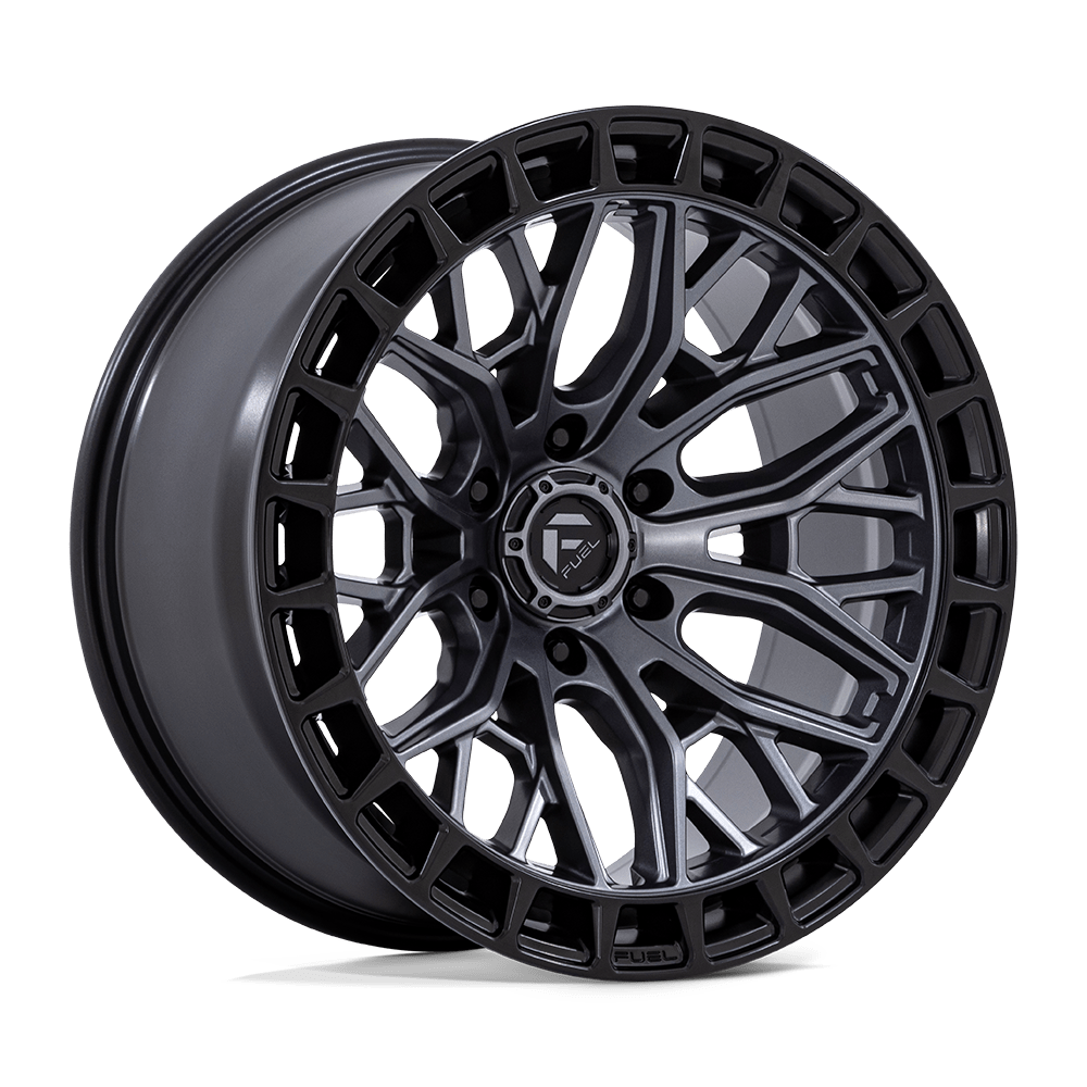 17x9 Fuel FC869 Sigma Matte Gunmetal Matte Black Lip Wheel 6x5.5 (-12mm)