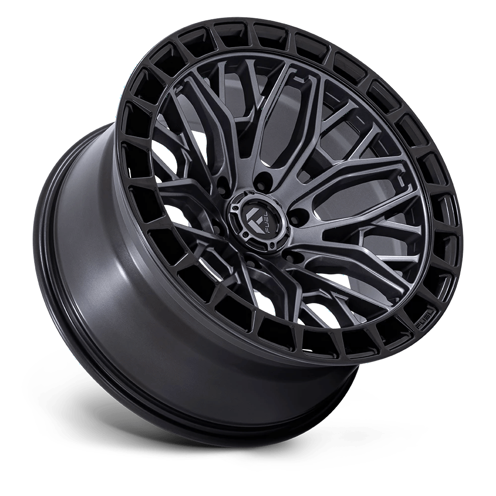 20x9 Fuel FC869 Sigma Matte Gunmetal W/ Matte Black Lip Wheel 6x5.5 (1mm)