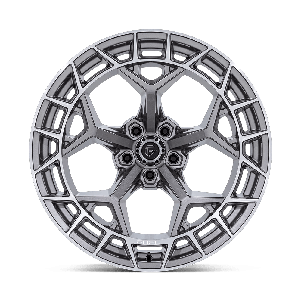 22x12 Fuel FC873 Charger Platinum Wheel 5x5 (-44mm)