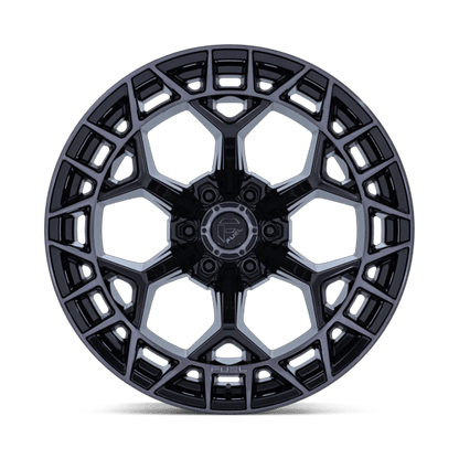 17x9 Fuel Off-Road FC873 Charger Gloss Black Brushed Dark Tint Wheel 5x5 (-12mm)