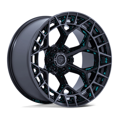 17x9 Fuel FC873 Charger Gloss Black Brushed Face Dark Tint Wheel 6x135 (-12mm)