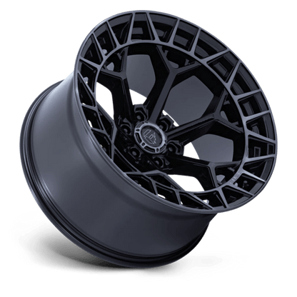 22x9.5 Fuel FC873 Charger Gloss Black Brushed Face Dark Tint Wheel 6x5.5 (18mm)