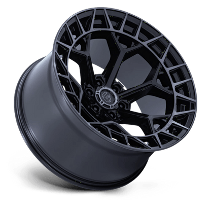 22x9.5 Fuel FC873 Charger Gloss Black Brushed Face Dark Tint Wheel 6x135 (18mm)