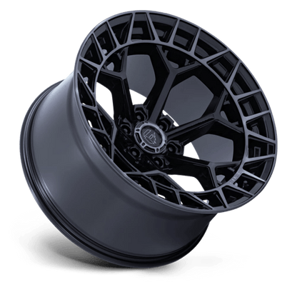 22x9.5 Fuel FC873 Charger Gloss Black Brushed Face Dark Tint Wheel 6x5.5 (18mm)