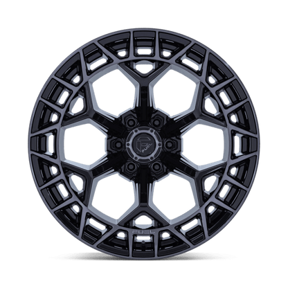 22x9.5 Fuel FC873 Charger Gloss Black Brushed Face Dark Tint Wheel 6x5.5 (18mm)