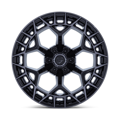 22x9.5 Fuel FC873 Charger Gloss Black Brushed Face Dark Tint Wheel 6x5.5 (18mm)