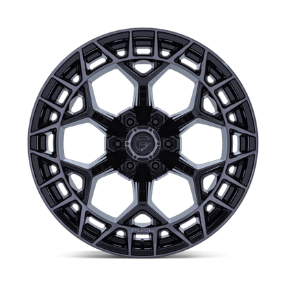 22x9.5 Fuel FC873 Charger Gloss Black Brushed Face Dark Tint Wheel 6x135 (18mm)