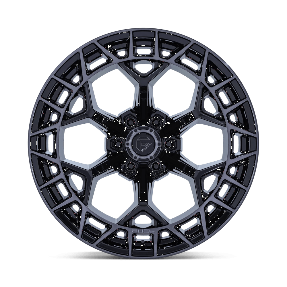 20x10 Fuel FC873 Charger Gloss Black Brushed Face Dark Tint Wheel 6x5.5 (-18mm)