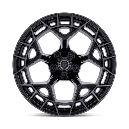 20x10 Fuel FC873 Charger Gloss Black Brushed Face Dark Tint Wheel 5x5 (-18mm)