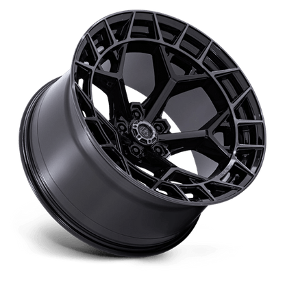 22x12 Fuel Off-Road FC873 Charger Gloss Black Brushed Dark Wheel 5x5 (-44mm)
