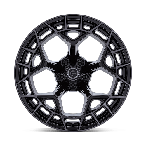22x12 Fuel Off-Road FC873 Charger Gloss Black Brushed Dark Wheel 5x5 (-44mm)