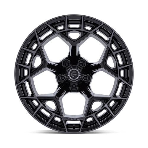 22x12 Fuel Off-Road FC873 Charger Gloss Black Brushed Dark Wheel 5x5 (-44mm)