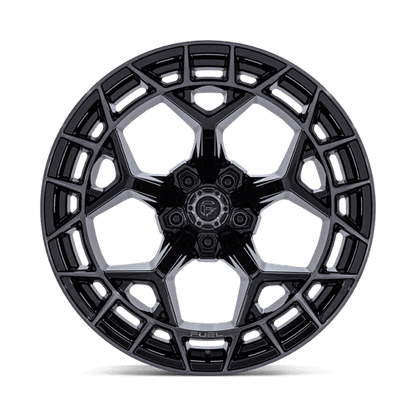 22x12 Fuel Off-Road FC873 Charger Gloss Black Brushed Dark Wheel 5x5 (-44mm)