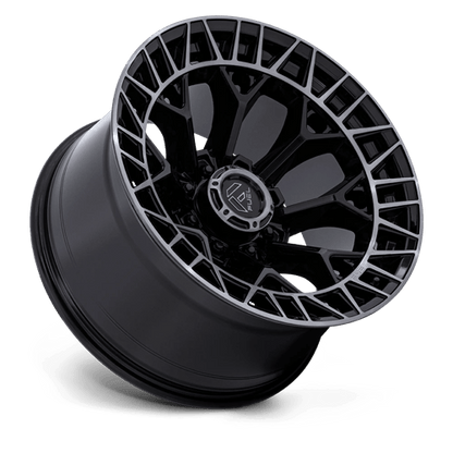 20x10 Fuel FC873 Charger Gloss Black Brushed Face Dark Tint Wheel 8x180 (-18mm)