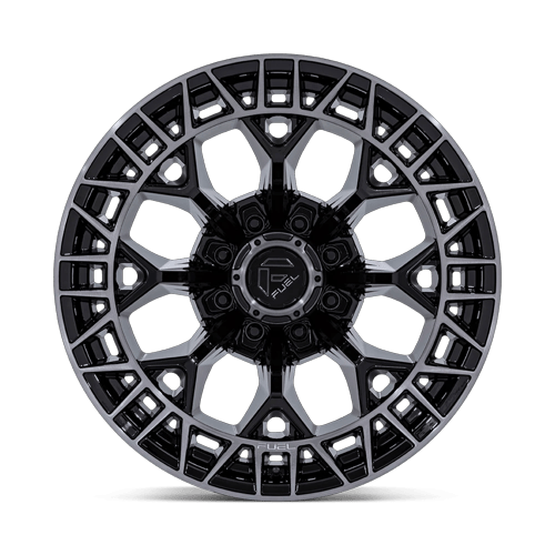 20x10 Fuel FC873 Charger Gloss Black Brushed Face Dark Tint Wheel 8x6.5 (-18mm)