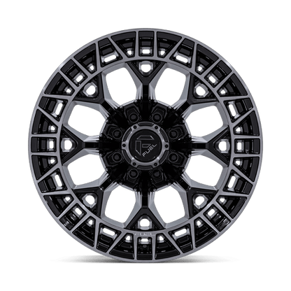 20x10 Fuel FC873 Charger Gloss Black Brushed Face Dark Tint Wheel 8x6.5 (-18mm)