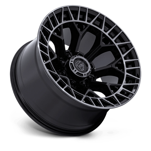 22x12 Fuel FC873 Charger Gloss Black Brushed Face Dark Tint Wheel 8x180 (-44mm)