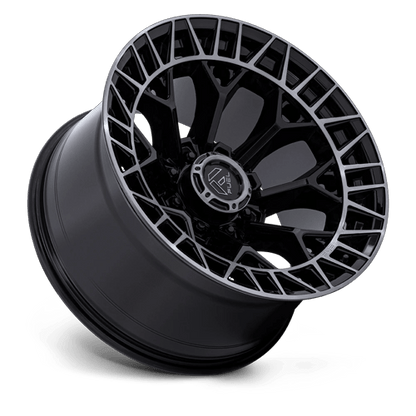 22x12 Fuel FC873 Charger Gloss Black Brushed Face Dark Tint Wheel 8x180 (-44mm)