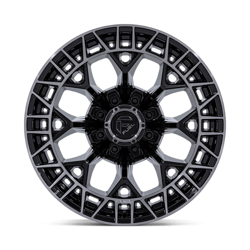 22x12 Fuel FC873 Charger Gloss Black Brushed Face Dark Tint Wheel 8x180 (-44mm)