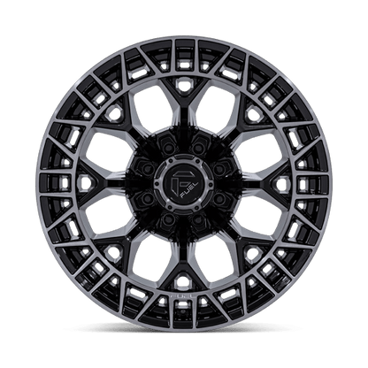 22x12 Fuel FC873 Charger Gloss Black Brushed Face Dark Tint Wheel 8x170 (-44mm)