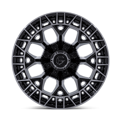 22x12 Fuel FC873 Charger Gloss Black Brushed Face Dark Tint Wheel 8x6.5 (-44mm)
