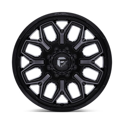 20x8.25 Fuel Off-Road D875 Flux Black Brushed DUALLY REAR Wheel 8x6.5 (-227mm)